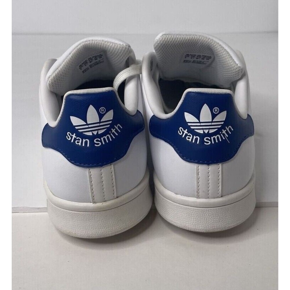Adidas‎ Stan Smith Men's Tennis Shoes - Size 6 White Blue S74778 Sneakers - Picture 5 of 6
